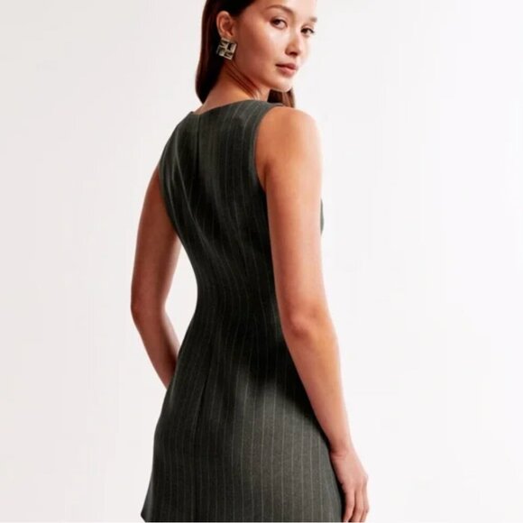 Abercrombie & Fitch Mara Square Neck Mini Dress XS Tall - Picture 2 of 10